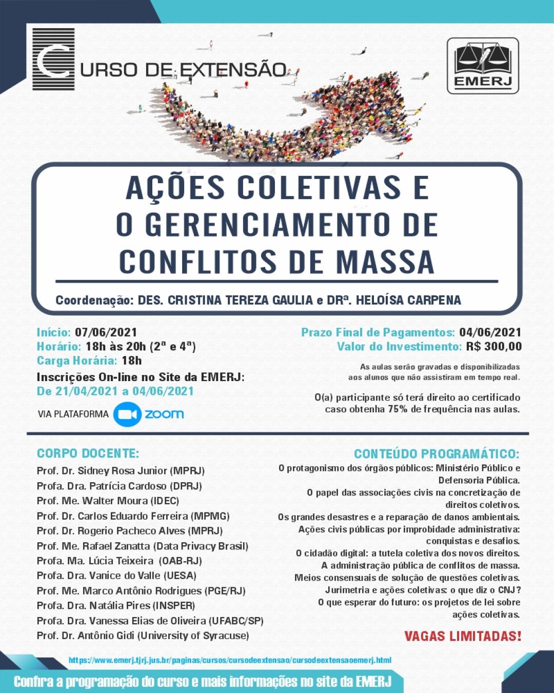 Imagem do banner principal do curso - Ações Coletivas e o Gerenciamento de Conflitos de Massa