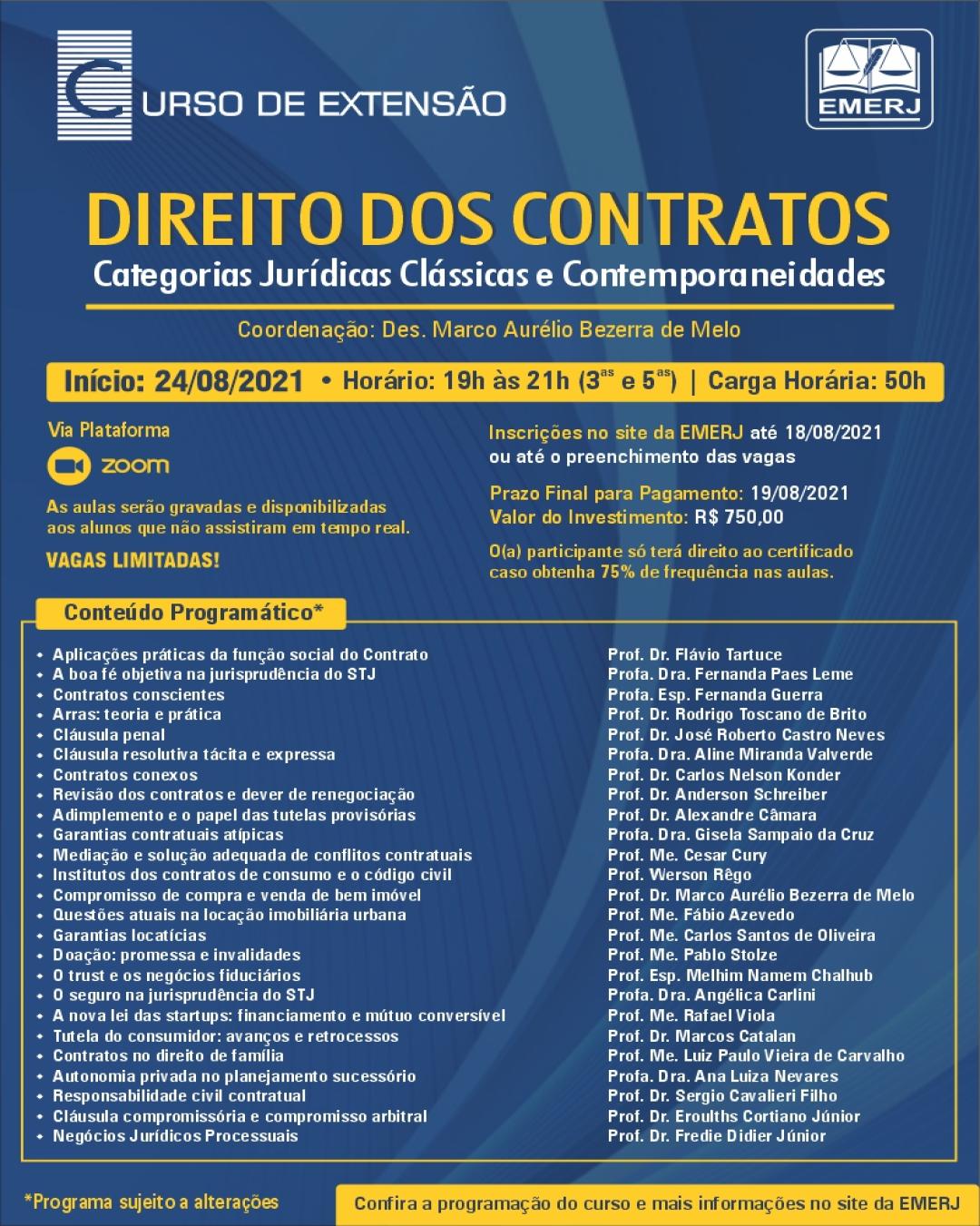 Imagem do banner principal do curso - DIREITO DOS CONTRATOS