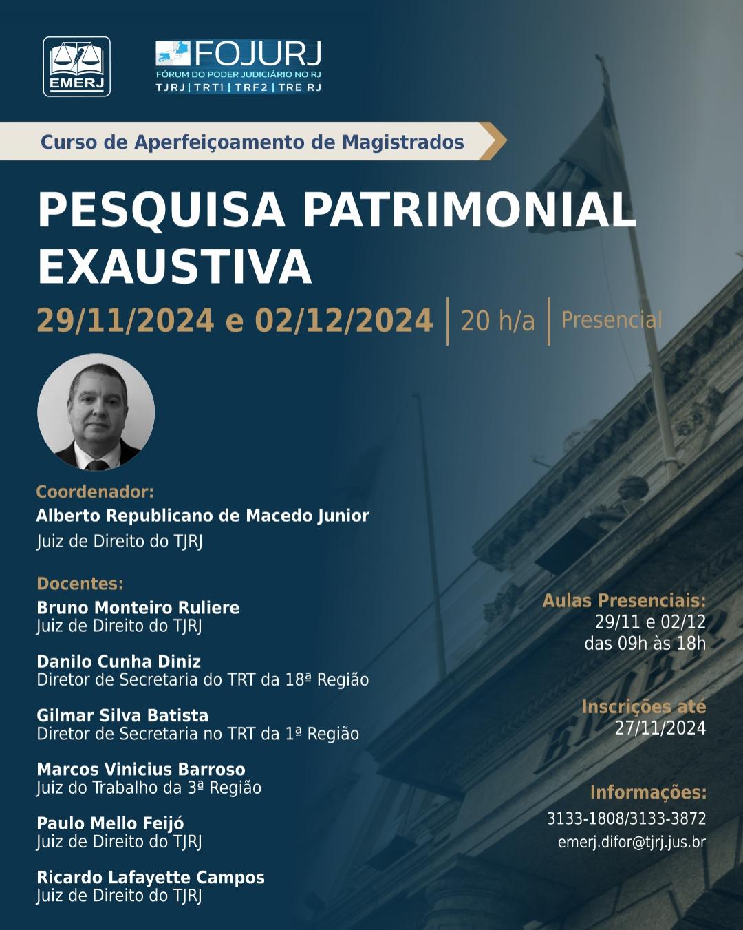 Imagem do banner principal do curso - Pesquisa Patrimonial Exaustiva