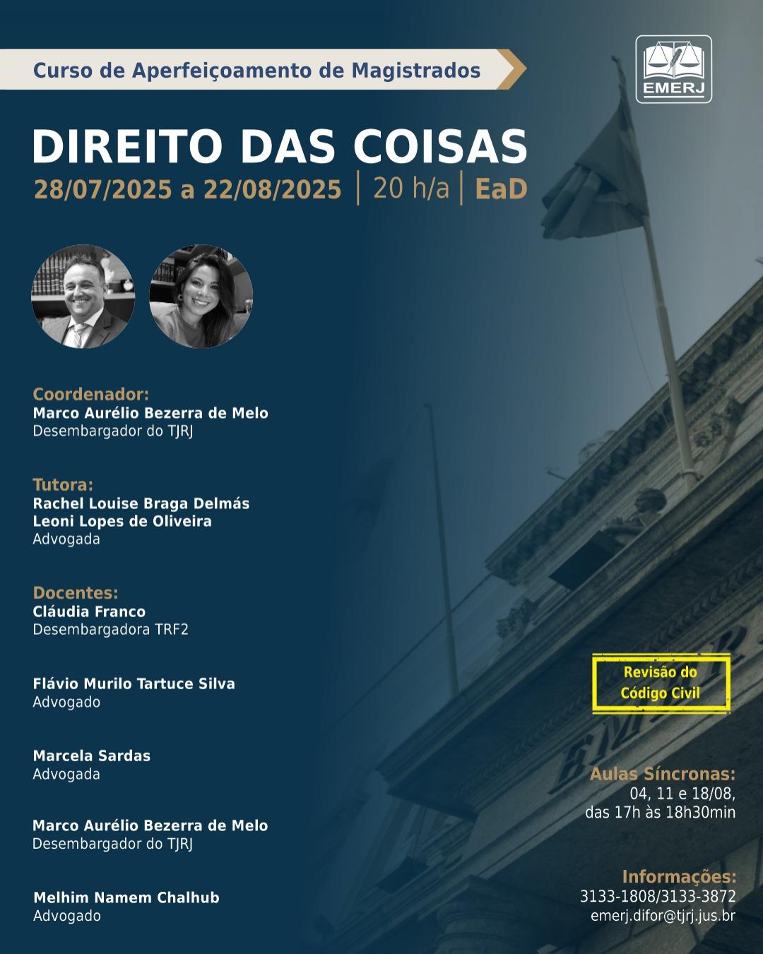 Imagem do banner principal do curso -  Direito das Coisas