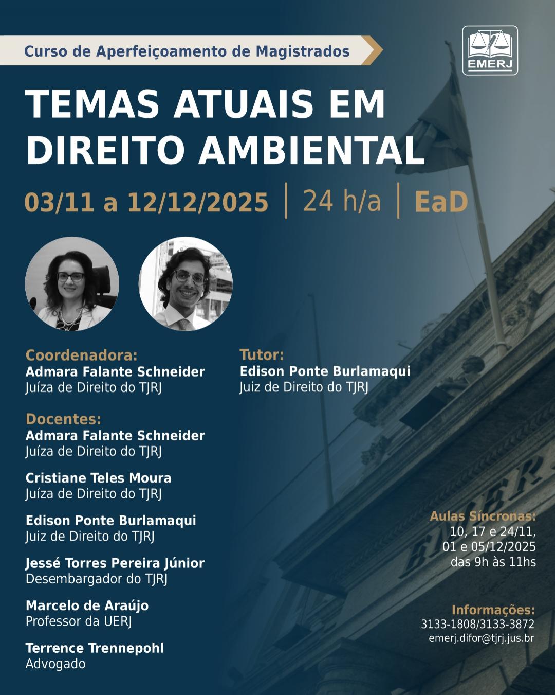 Imagem do banner principal do curso - Temas Atuais em Direito Ambiental