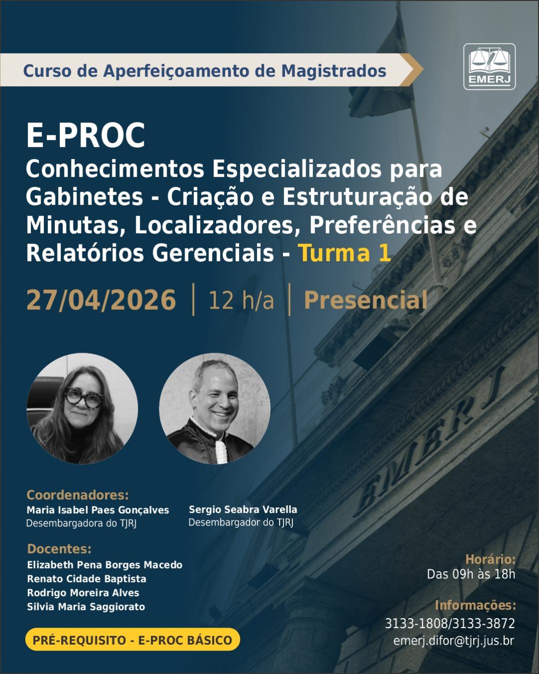 Imagem do banner principal do curso - Eproc &ndash; Conhecimentos Especializados para Gabinetes - Cria&ccedil;&atilde;o e Estrutura&ccedil;&atilde;o de Minutas, Localizadores, Prefer&ecirc;ncias e Relat&oacute;rios Gerenciais