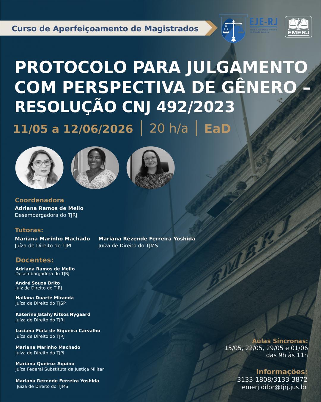 Imagem do banner principal do curso - Protocolo para Julgamento com Perspectiva de G&ecirc;nero &ndash; CNJ 492/2023