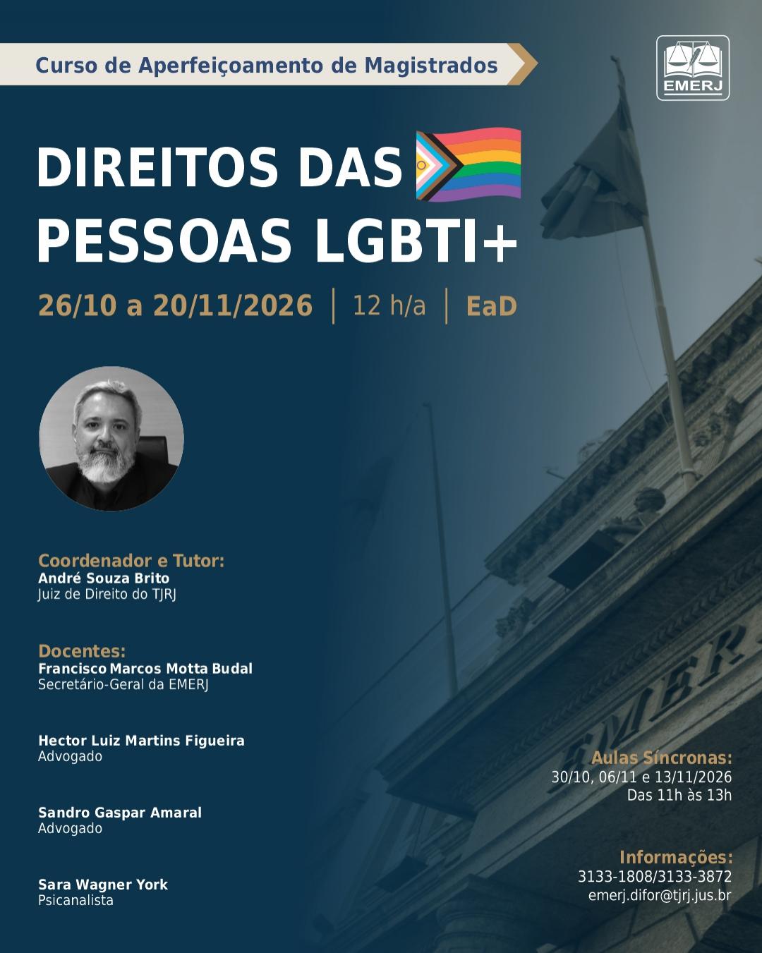 Imagem do banner principal do curso - DIREITO DAS PESSOAS LGBTI+