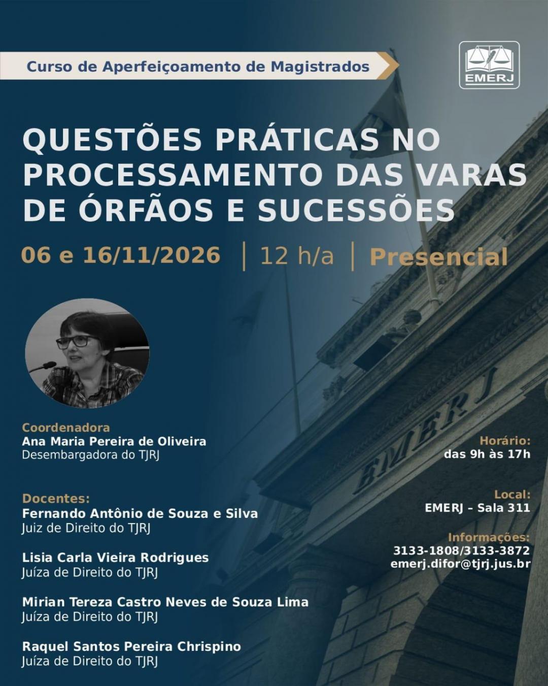 Imagem do banner principal do curso - Quest&otilde;es Pr&aacute;ticas no Processamento das Varas de &Oacute;rf&atilde;os e Sucess&otilde;es.