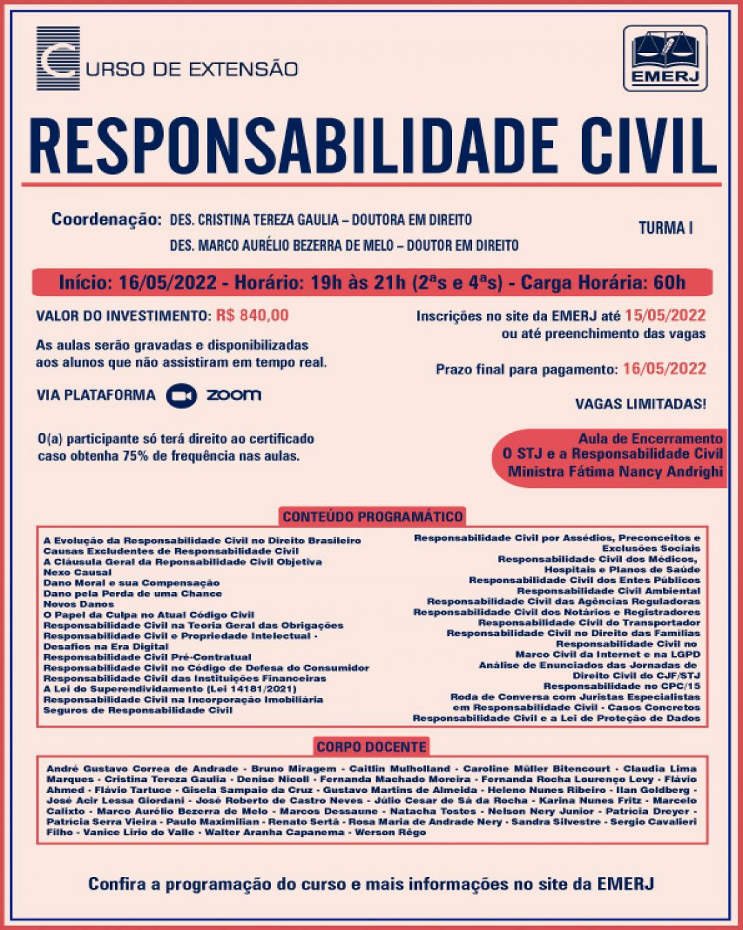 Imagem do banner principal do curso - RESPONSABILIDADE CIVIL