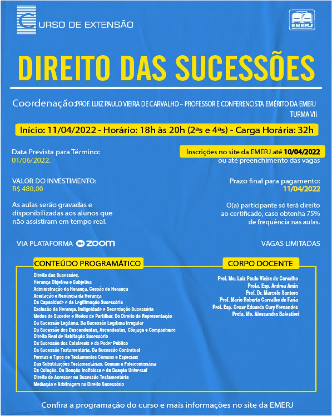 Imagem do banner principal do curso - DIREITO DAS SUCESSÕES