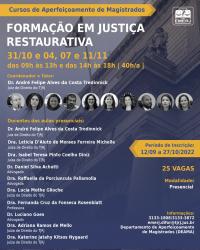 Imagem do banner principal do curso - Curso de Formação em Justiça Restaurativa