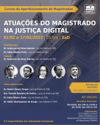 Imagem do banner principal do curso - Atuações do Magistrado na Justiça Digital