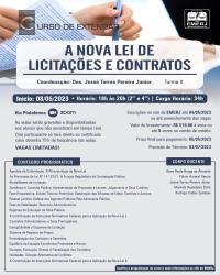 Imagem do banner principal do curso - A NOVA LEI DE LICITAÇÕES E CONTRATOS