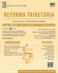 Imagem do banner principal do curso - REFORMA TRIBUTÁRIA 