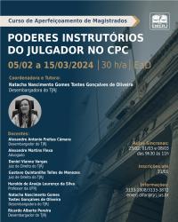 Imagem do banner principal do curso - PODERES INSTRUTÓRIOS DO JULGADOR NO CPC