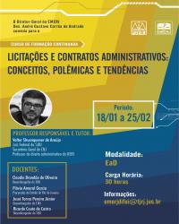 Imagem do banner principal do curso - Licitações e Contratos Administrativos: Conceitos, Polêmicas e Tendências