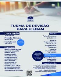 Imagem do banner principal do curso - TURMA DE REVISÃO PARA O ENAM