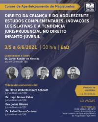 Imagem do banner principal do curso - Estudos complementares, inovações legislativas e a tendência jurisprudencial no Direito Infanto-juvenil