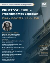 Imagem do banner principal do curso - Processo Civil:Procedimentos Especiais
