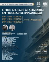 Imagem do banner principal do curso - EPROC Aplicado às Serventias em Processo de Implantação Turma 3