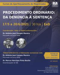 Imagem do banner principal do curso - Procedimento Ordinário: da Denúncia à Sentença