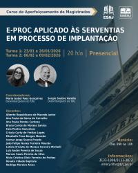 Imagem do banner principal do curso - E-PROC Aplicado às Serventias em Processo de Implantação - Turma 2