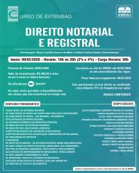 Imagem do banner principal do curso - DIREITO NOTARIAL E REGISTRAL