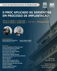 Imagem do banner principal do curso - Eproc Aplicado &agrave;s Serventias em Processo de Implanta&ccedil;&atilde;o Turma 6