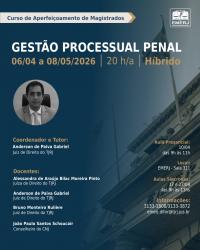 Imagem do banner principal do curso - Gest&atilde;o Processual Penal