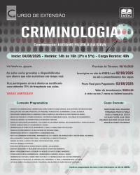 Imagem do banner principal do curso - CRIMINOLOGIA
