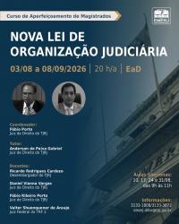 Imagem do banner principal do curso - Nova Lei de Organiza&ccedil;&atilde;o Judici&aacute;ria