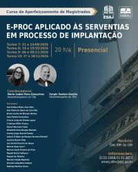 Imagem do banner principal do curso - Eproc Aplicado &agrave;s Serventias em Processo de Implanta&ccedil;&atilde;o Turma 7