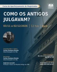 Imagem do banner principal do curso - COMO OS ANTIGOS JULGAVAM?