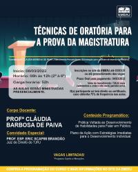 Imagem do banner principal do curso - TÉCNICAS DE ORATÓRIA PARA A PROVA DA MAGISTRATURA