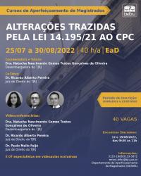 Imagem do banner principal do curso - ALTERAÇÕES TRAZIDAS PELA LEI 14.195/21 AO CPC