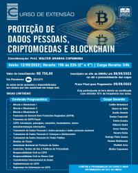 Imagem do banner principal do curso - Proteção de Dados Pessoais, Criptomoedas e Blockchain