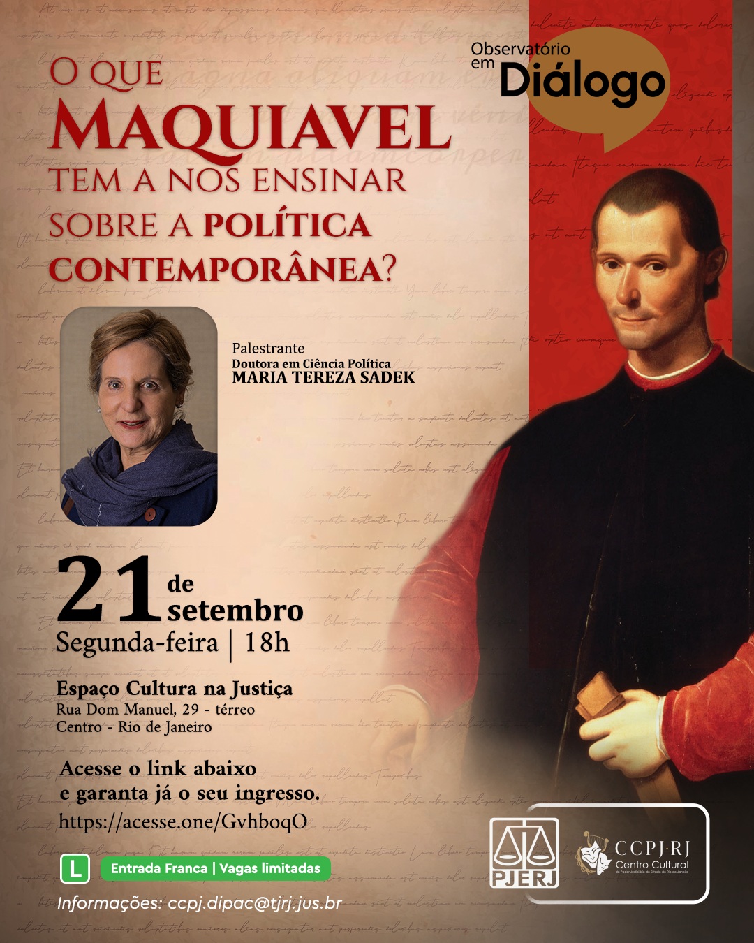 Imagem do banner principal do evento externo - CCPJ - RJ