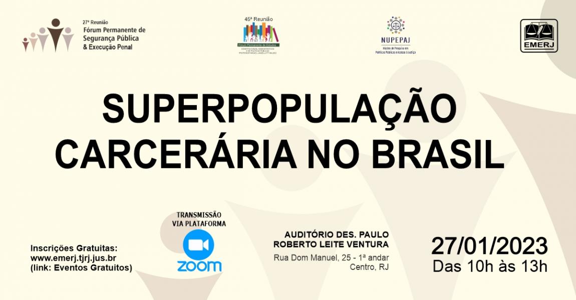 Imagem da notícia - Operadores do sistema de justiça participarão de reunião sobre “Superpopulação carcerária no Brasil” 