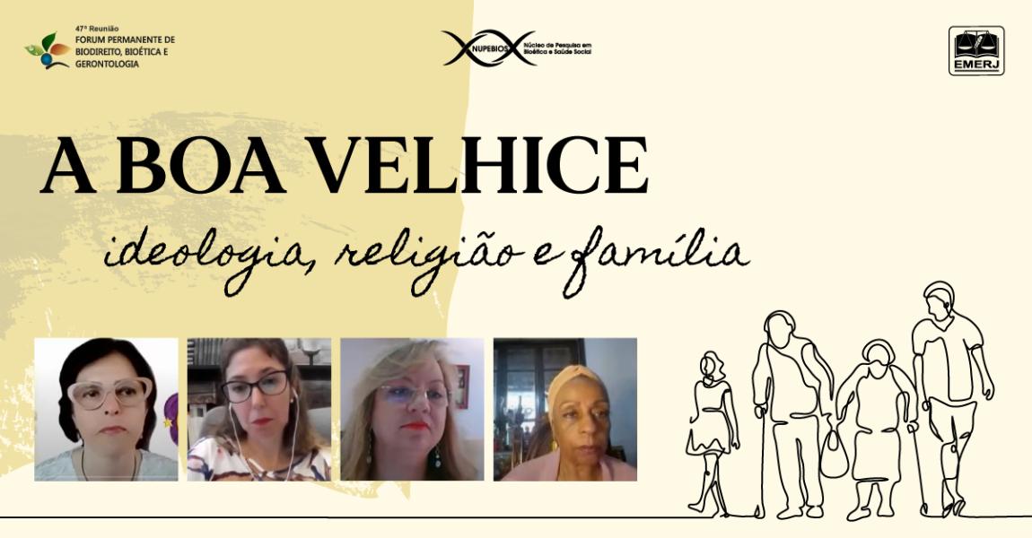 Imagem da notícia - Psicanalista fala sobre “A boa velhice - ideologia, religião e família” em webinar da EMERJ