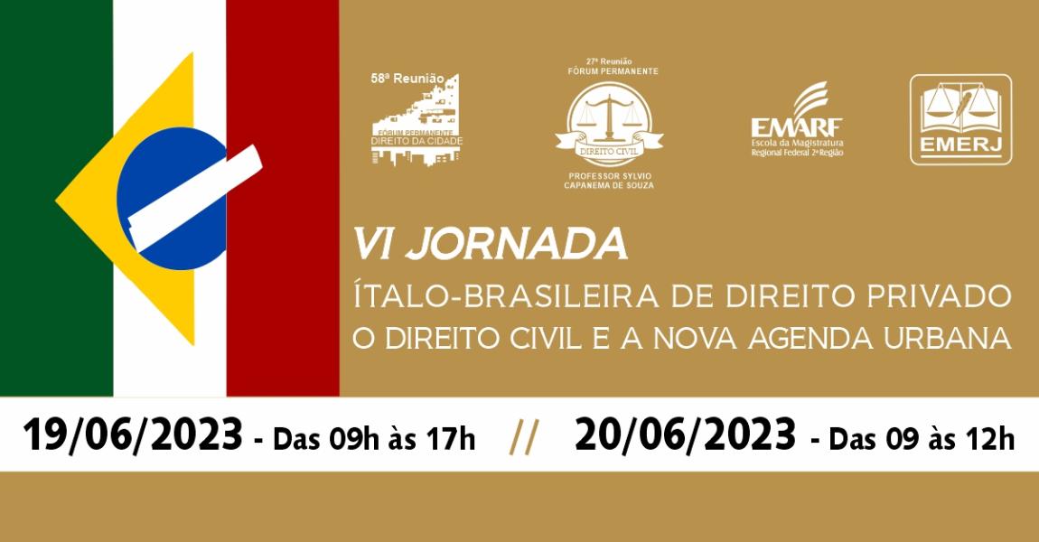 Imagem da notícia - EMERJ realizará a VI Jornada Ítalo-Brasileira de Direito Privado