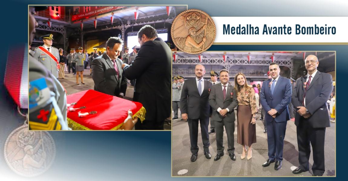 Imagem da notícia - Diretor-geral e Magistrados da EMERJ são condecorados com medalha Mérito Avante Bombeiro