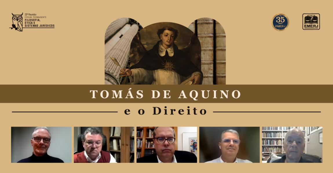 Imagem da notícia - Webinar sobre “Tomás de Aquino e o Direito” é promovido pela EMERJ