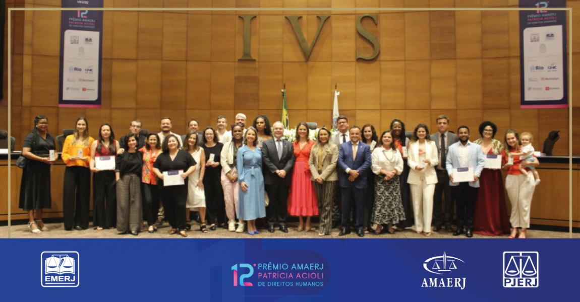 Imagem da notícia - Diretor-geral da EMERJ participa da cerimônia do 12º Prêmio AMAERJ Patrícia Acioli de Direitos Humanos