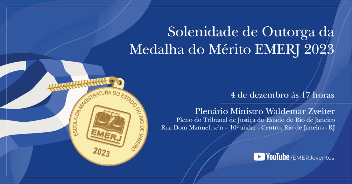 Imagem da notícia - EMERJ concederá Medalha do Mérito a 35 personalidades
