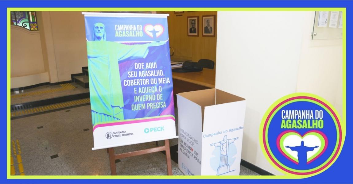 Foto: caixa para doações da Rede Solidária EMERJ.