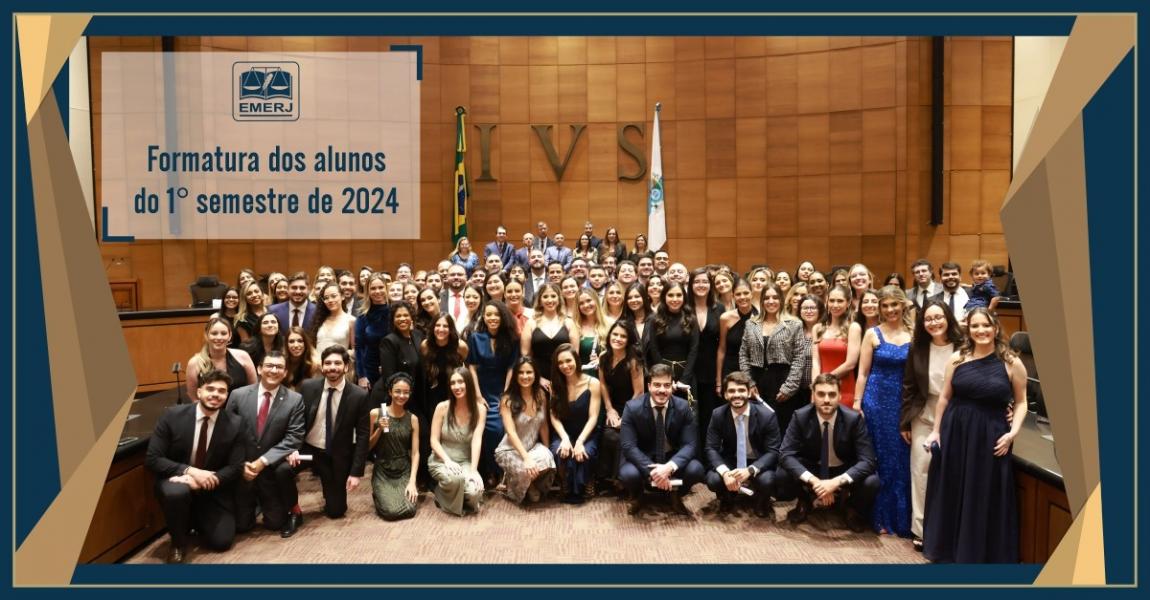 Foto: formandos do Curso de Direito Público e Privado 2024.1.