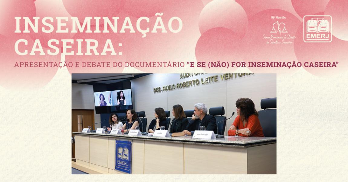 Foto: presidente do Fórum desembargadora Kátya Maria Monnerat, acompanhada dos palestrantes do encontro