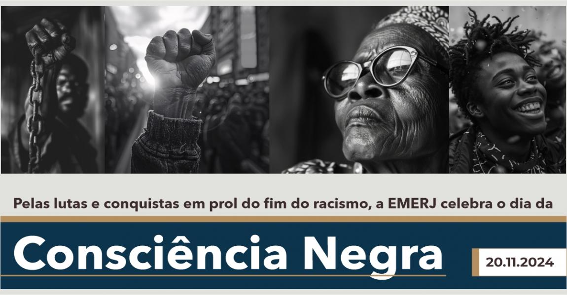 Foto: cartaz em celebração do dia da Consciência Negra