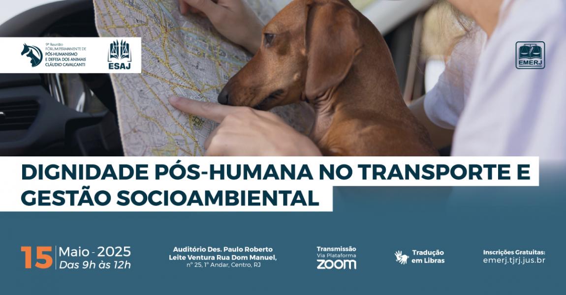 Foto: cartaz com informações sobre a reunião do Fórum Permanente de Pós-Humanismo e Defesa dos Animais Cláudio Cavalcanti