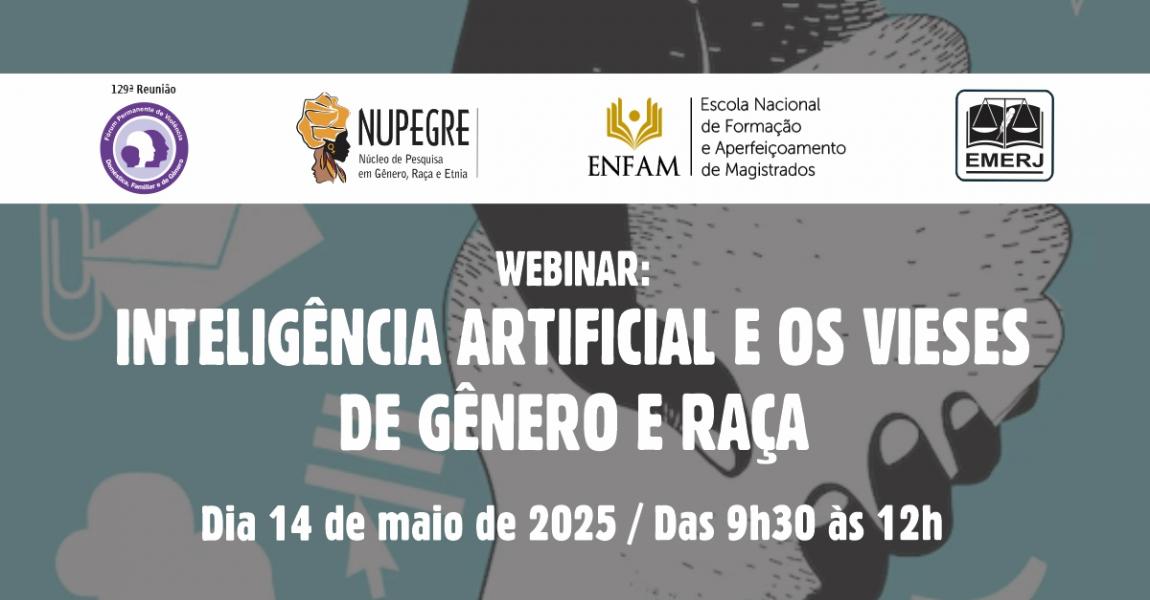 Foto: cartaz com informações sobre a reunião promovida pelo Fórum Permanente de Violência Doméstica, Familiar e de Gênero, pelo NUPEGRE e pela Enfam