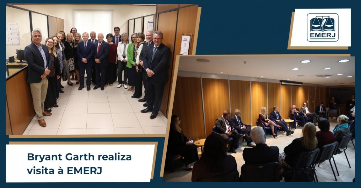 Imagem da notícia - Bryant Garth realiza visita à EMERJ 