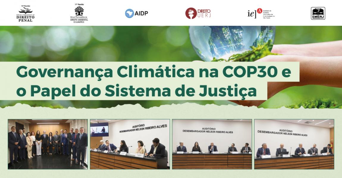 Foto: desembargador José Muiños Piñeiro Filho, desembargador Elton Martinez Carvalho Leme e demais participantes do encontro.