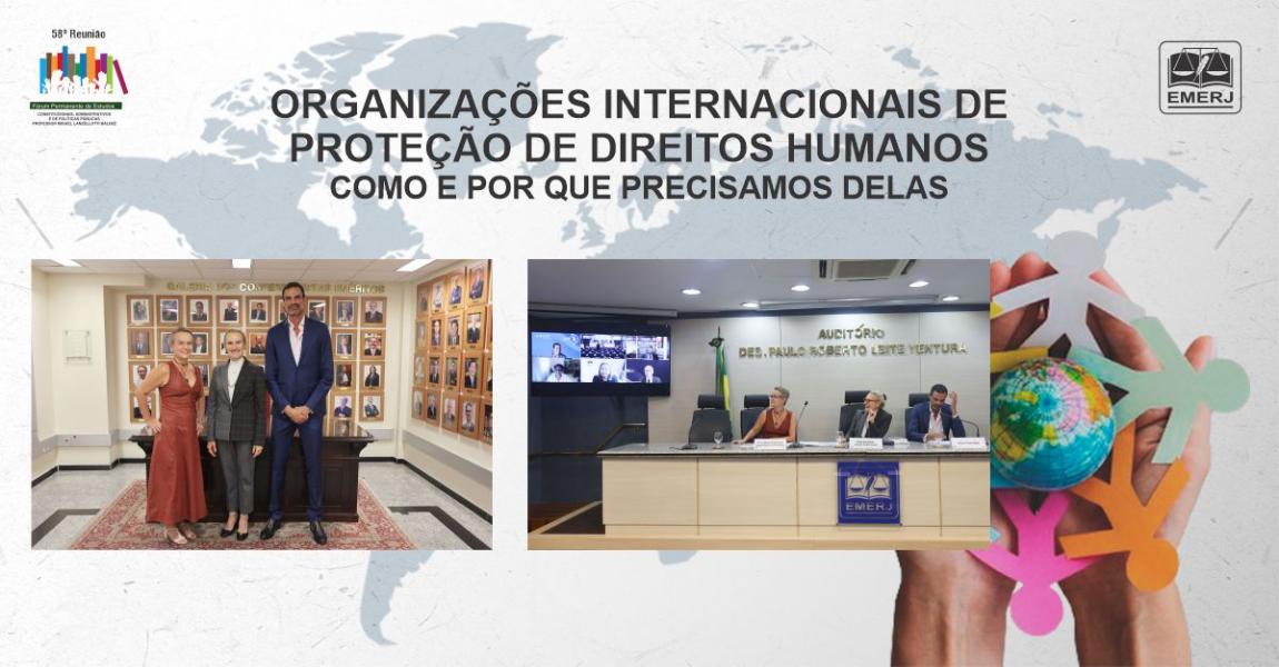 Foto: A presidente do fórum, desembargadora Cristina Tereza Gaulia, e a debatedora do evento e procuradora do Município do Rio de Janeiro, Vanice Regina Lírio do Valle, acompanhadas dos palestrantes do encontro.